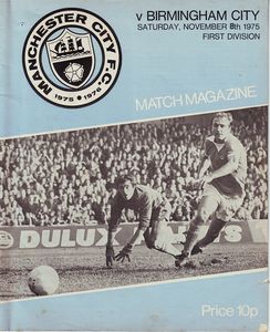 Manchester City v Birmingham City 1975/76